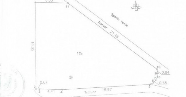 Teren situat în zona Dacia – Hașdeu
