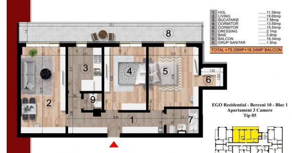 Promo - Apartament 3 Camere - Berceni