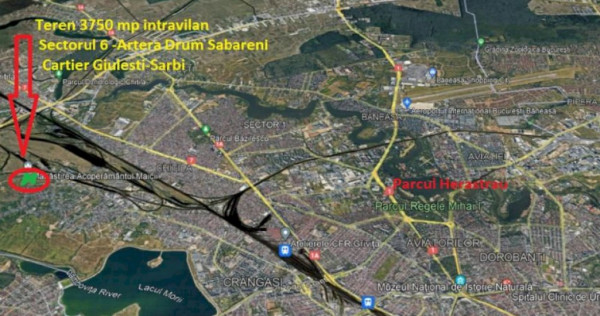 Teren Sectorul 6 - Giulesti Sarbi- Artera Drumul Sabareni