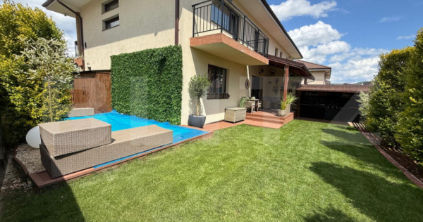 Duplex 4 camere, 120 mp utili, 300 mp de teren, piscina inca