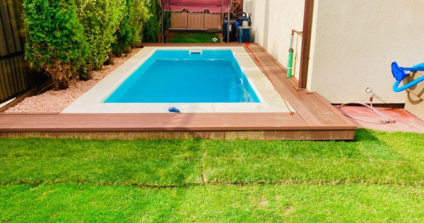 Duplex 4 camere, 120 mp utili, 300 mp de teren, piscina inca