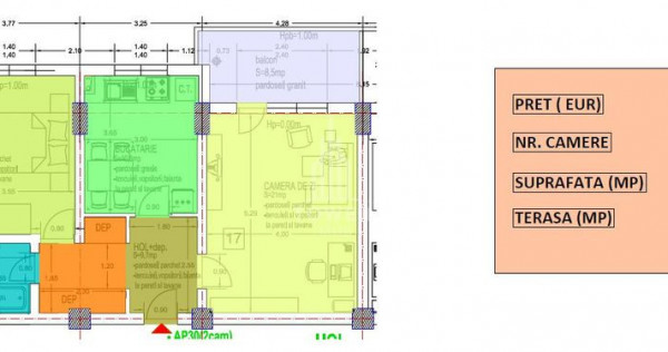 Apartament 2 camere | Zona Cireșica-Sibiu