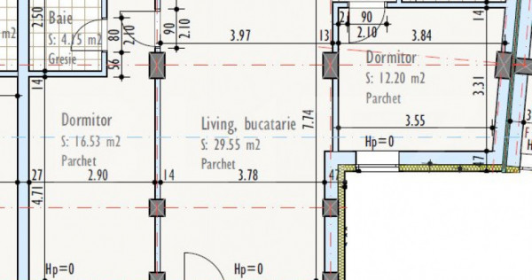 Apartament de 3 camere, semidecomandat, bloc nou, zona Pod I