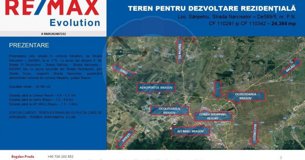 DE V&Acirc;NZARE|Teren S&acirc;npetru - REZIDENTIAL/COMERCIAL - com...