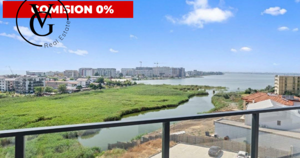 Apartament 3 camere Mamaia-Sat - vedere frontala lac