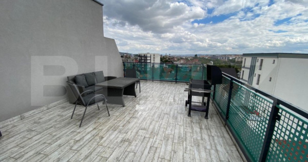 Apartament tip Penthouse, 3 camere cu view si terasa de 50 m