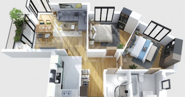 3 camere Ultracentral la 8 minute de Metrou