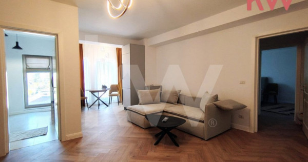 Apartament central, loc de parcare, mobilat si utilat modern