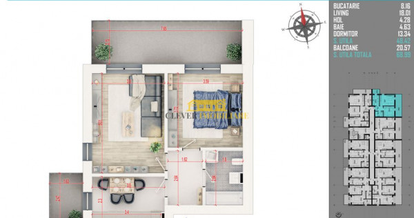 Th. Pallady-Apartament 2 camere Mutare Rapida Parcare Bonus