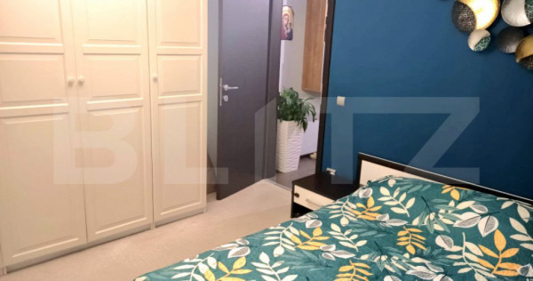 Apartament 2 camere, 52mp, mobilat modern, parcare, zona Tau