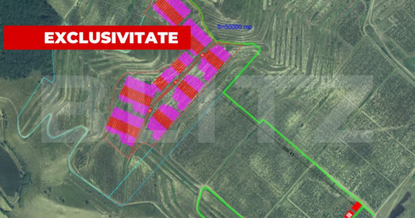 Teren extravilan cu proiect de fotovoltaice, 50.000 mp, zona