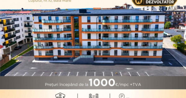 NEW! COMISION 0% - Apartamente 3 camere - str. Lupului nr 10,Baia Mare