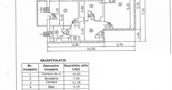 CANTACUZINO-Paltinis-2cam, cf1A,dec, 4/4,2balc - 48000 euro