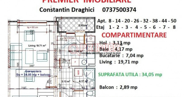 Metalurgiei - Postalionului - Garsoniera - 45870 euro