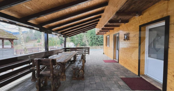 Cabana cu vedere la lac, 1800 mp teren, la Colibita -sau sch