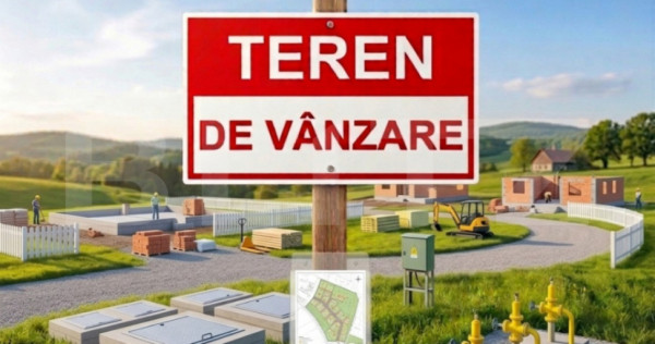 Teren intravilan, parcelabil, 300-1000 mp, zona Tisauti