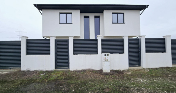 Vila tip duplex - 3 camere - 2 bai - pod - beci - incalzire pardoseala