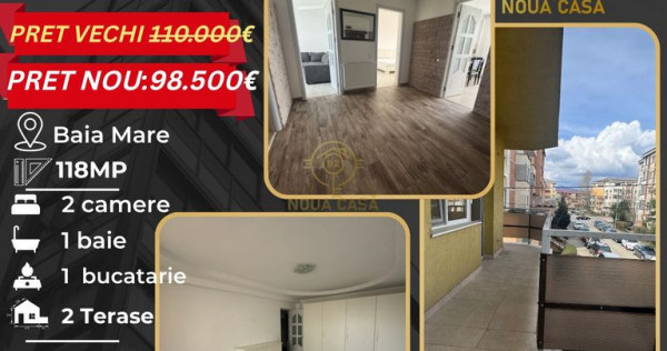 Oferta! Apartament Etaj 1/Bloc 2012/118MP Baia Mare