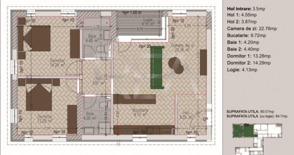 Apartament 3 Camere Timpuri Noi