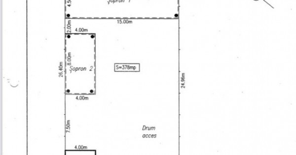 Teren 3516 mp cu construcții, zona Cotofenii din Dos