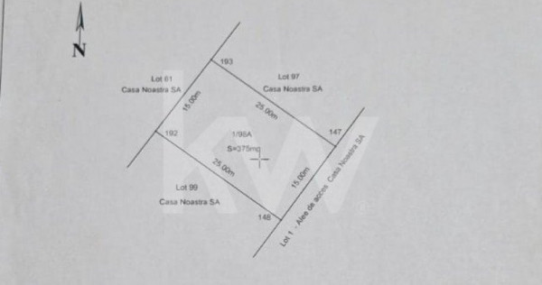 Teren intravilat, toate utilitatile, 375 mp, Damila