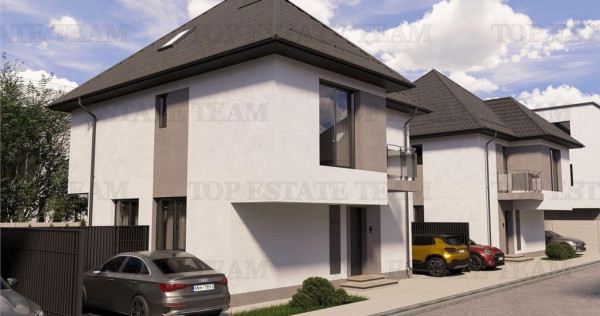 Vila 5 camere cu incalzire in pardoseala pe parter si etaj,