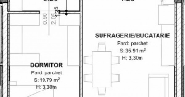Apartament de Lux | 89,8 mp utili | 2 băi | Terasă 12 mp |