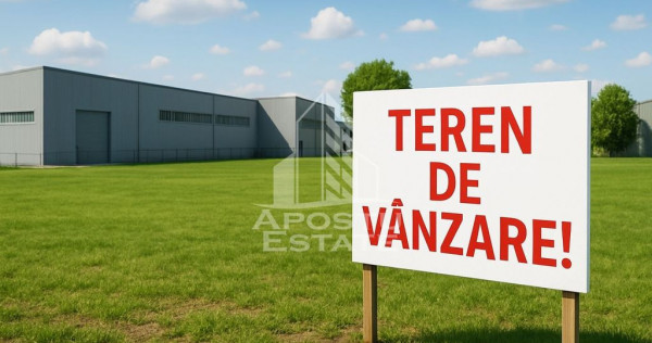 Teren 1760 mp, zona industriala, DN6, Timisoara- Becicher...