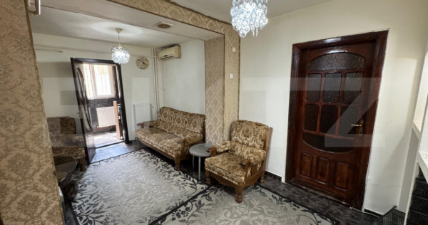 Apartament de 3 camere, decomandat, parter, zona Valea Rosie