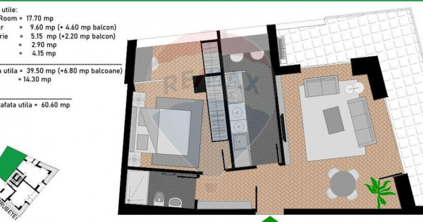 Vanzare Ap 2 camere Camil Ressu