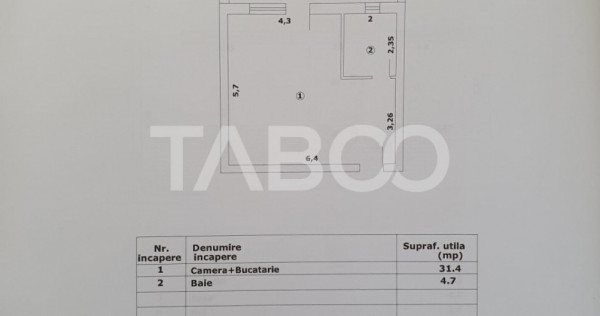 Studio de vanzare 36 mp util + terasa 13 mp finalizata 01 oc