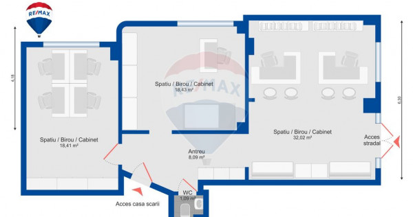 Apartament cu spațiu comercial, diverse destinații, vâ...