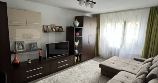Apartament 2 dormitoare, 57 mp, etaj 3, complet mobilat, zon
