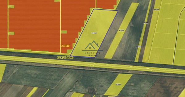 Teren agricol extravilan – Rătești, Argeș – 57.887 mp