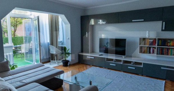 Apartament de inchiriat, cu 3 camere, terasa 20mp + garaj, C