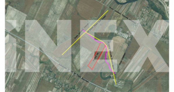 Teren intravilan 10,5 ha cu deschidere la drum, lângă Auto