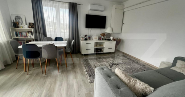 Apartament cu 2 camere, 52 mp cu terasa panoramica, parcare,