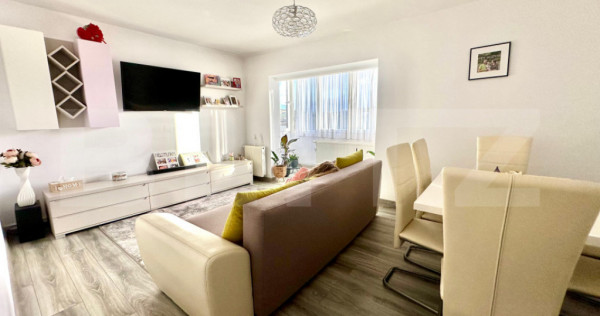 Apartament modern 3 camere recent finisat si mobilat