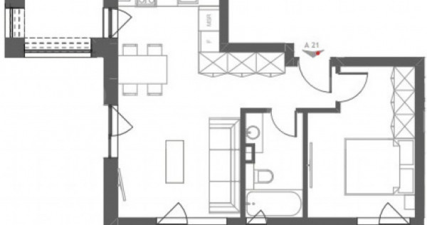 Apartament 2 camere, finisat, balcon, garaj, zona Somesului