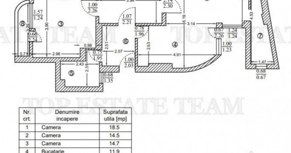 Apartament 3 camere de , zona Armeneasca