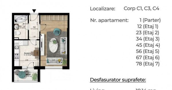 Gars. dec./8min metrou Berceni