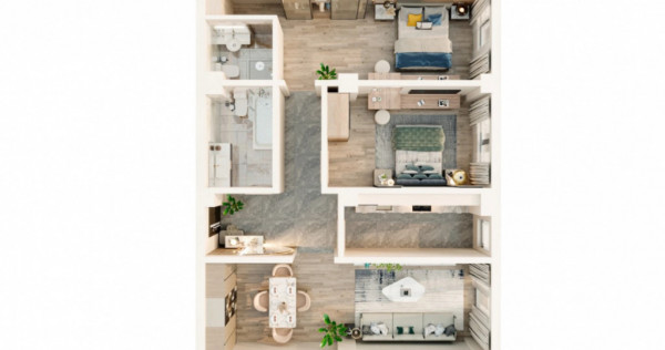 Comision 0- Apartament 3 camere decomandate Valea Lupului