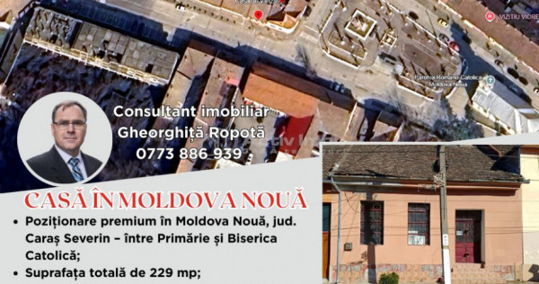Casa cu teren 229 mp – Moldova Noua, jud. Caras Severin