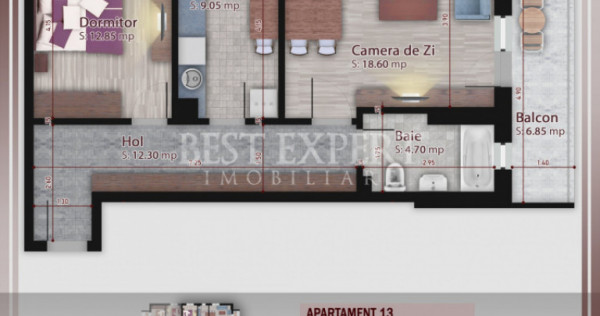 2 Camere Bloc Intim Zona Linistita