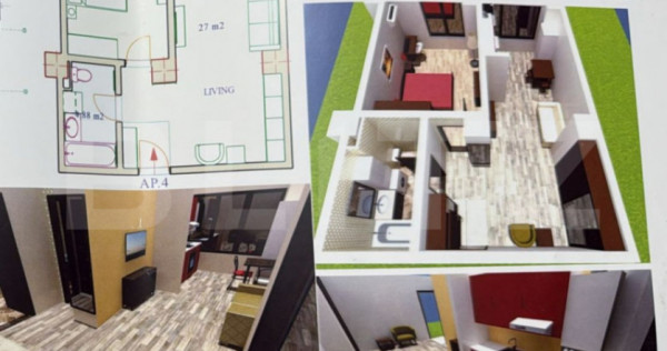 Studio modern cu parcare subterana, zona Fantasy Parc