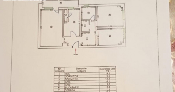 Apartament 3 camere de zona E3 -Tulcea