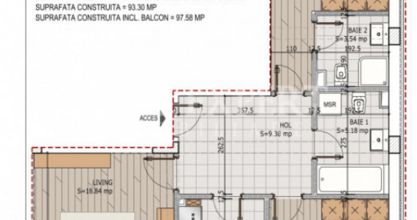 3 Camere Ideal Familie -Bloc Intim