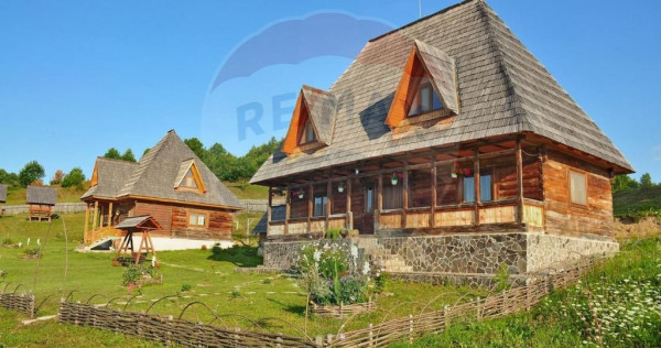 Vanzare 3 case de vacanta si 15750 mp teren, Botiza, Mara...