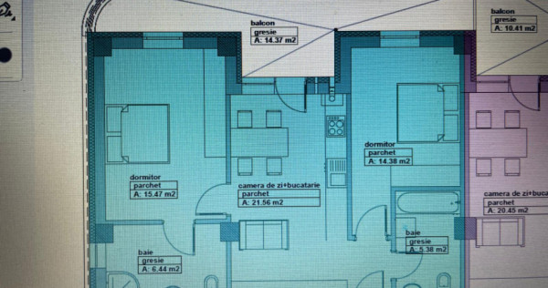 Apartamente 2 camere, 78 mp, zona Republicii