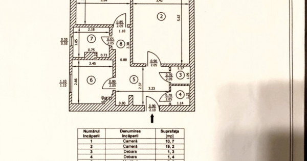Apartament 2 camere, zona Arc de Triumf